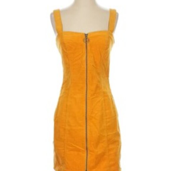 Forever 21 Mustard Corduroy Dress - Picture 2 of 4